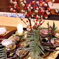 銀座 きた川 - 前菜　黑豆燒諸子 海鼠酢玉子真薯あんぽ柿紅白膽 海老芋唐揚 車海老法蓮草白和え 赤貝ぬた和え