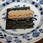 ニシムラ鮨TAKA - 穴子  べったら漬  海苔  米