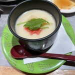 根室花まる - 締めは、茶碗蒸し。甘〜いです。