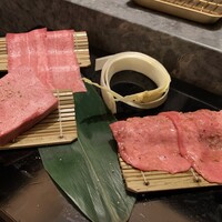 西麻布 焼肉 X - タン盛り合わせ