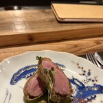 オステリア マンジャーレ - 鴨のフライドチキン グリーンカレーソース