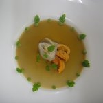 トゥールダルジャン - クリュスタッセのババロア　鮑と北海うにのバラ模様