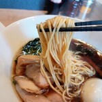 鶏中華蕎麦 大晴 - ストレート細麺