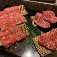 西麻布 焼肉 X - 松坂牛、都萬牛、但馬玄の盛り合わせ