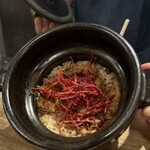 オステリア マンジャーレ - 牡蠣照り焼きの土鍋ご飯