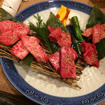 焼肉 元気 - カルビ全種盛り