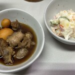 能登屋 - 玉ひも300円、ポテトサラダ270円