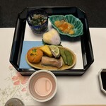 金沢犀川温泉 川端の湯宿 滝亭 - 本日の食前酒・前菜