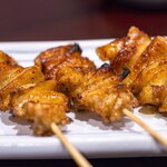 比内地鶏本格焼酎 海舟 - 2025.1 比内地鶏 皮串 塩