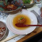 奈良 - 餅を包んだつみれ