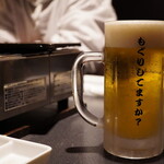 旨焼もぐり - ◉生ビール