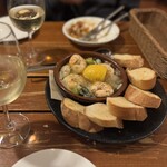 POTE - えびとネギのアヒージョ