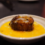 旨焼もぐり - ◆ベーコン 温泉卵とタスマニア産の粒マスタード