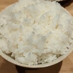 旬米 - お米がしっかりと立っており美味しいです。