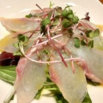 中崎バル ESTRELLA - 鯛のカルパッチョ鮮度良しです