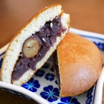 創作郷土菓子 榎本屋 - 料理写真:栗どら焼き　ぱっか～ん