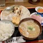 しんのすけ - 甘鯛塩焼き定食 _ 刺身付