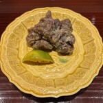赤坂 島袋 - すっぽんの唐揚げ シークヮーサー 唐辛子