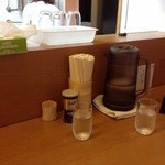 中華そば うえまち - カウンター席