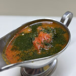 かれーの店 うどん  - オイスターオーシャン、ご飯大盛り、チーズ、スパイシーひき肉、焼トマト