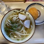 野口製麺 - 出来立て提供！（コロッケは仕入れ）