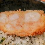 とんかつ小金庵 - 「海老カツ」前回よりぎっしり！ぷりっぷり！塩梅寄りの仕上がりに！(・∀・)