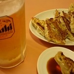凰蘭 - 餃子とビール最高ww