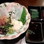 一徹 - カワハギと鮪の中トロと漬け