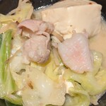 博多もつ鍋おおやま - 取鉢２杯目