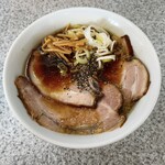 中華そば土屋商店 - 和歌山ブラック肉増し大盛り