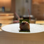 銀座 鮨 魯久 - 鯖の押し寿司