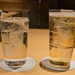 銀座焼とり 京丹波 - 知多ハイボールと山崎蒸留所貯蔵梅酒ブレンドのソーダ割り