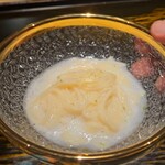 銀座焼とり 京丹波 - 鶏ガラと帆立出汁の冷麺