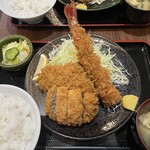 えんちゃん食堂 - ミックスフライはエビアジメンチ
