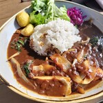 KNEADERS - グリルシュリンプとケールのオニオンカレー