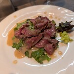 ゴメンネJIRO - 牛肉たたき　1人でぺろりしてはりました