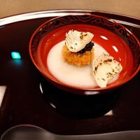 日本料理 山崎 - ゆり根団子、焼ゆり根、ゆり根のソース