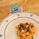 オステリア セルヴァジーナ - 茨城産アンコウのラグーソース　手打ちタリアテッレ