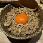 焼鳥なかむら - そぼろご飯卵のせ