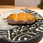 焼鳥 空 - サガリ
      
      ブリブリの弾力から、層のように解け、解けながら脂と旨みが滴る