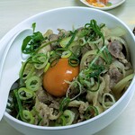 tell me キッチン - 豚肉丼　龍の玉子のせ