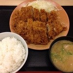 Katsuya - Wチキンカツ定食、6/6からの限定メニュー(¥745)@2014/6/15
