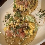 チャベリータ - 料理写真:タコス　チョリソ&スクランブルエッグ