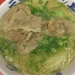 元祖ラーメン長浜家 - ラーメン+替肉(2014/6)