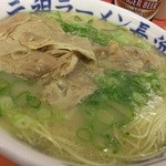 元祖ラーメン長浜家 - ラーメン+替肉(2014/6)