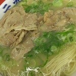 元祖ラーメン長浜家 - ラーメン+替肉(2014/6)