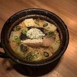 アスラ - 寒ブリとあおさホイップの釜ご飯