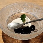 日本料理FUJI - 酒粕のババロアと黒豆