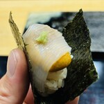 鮨旬美西川 - 雲丹とイカ