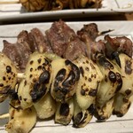 味よし 焼鳥 - 砂ずり塩・にんにく塩